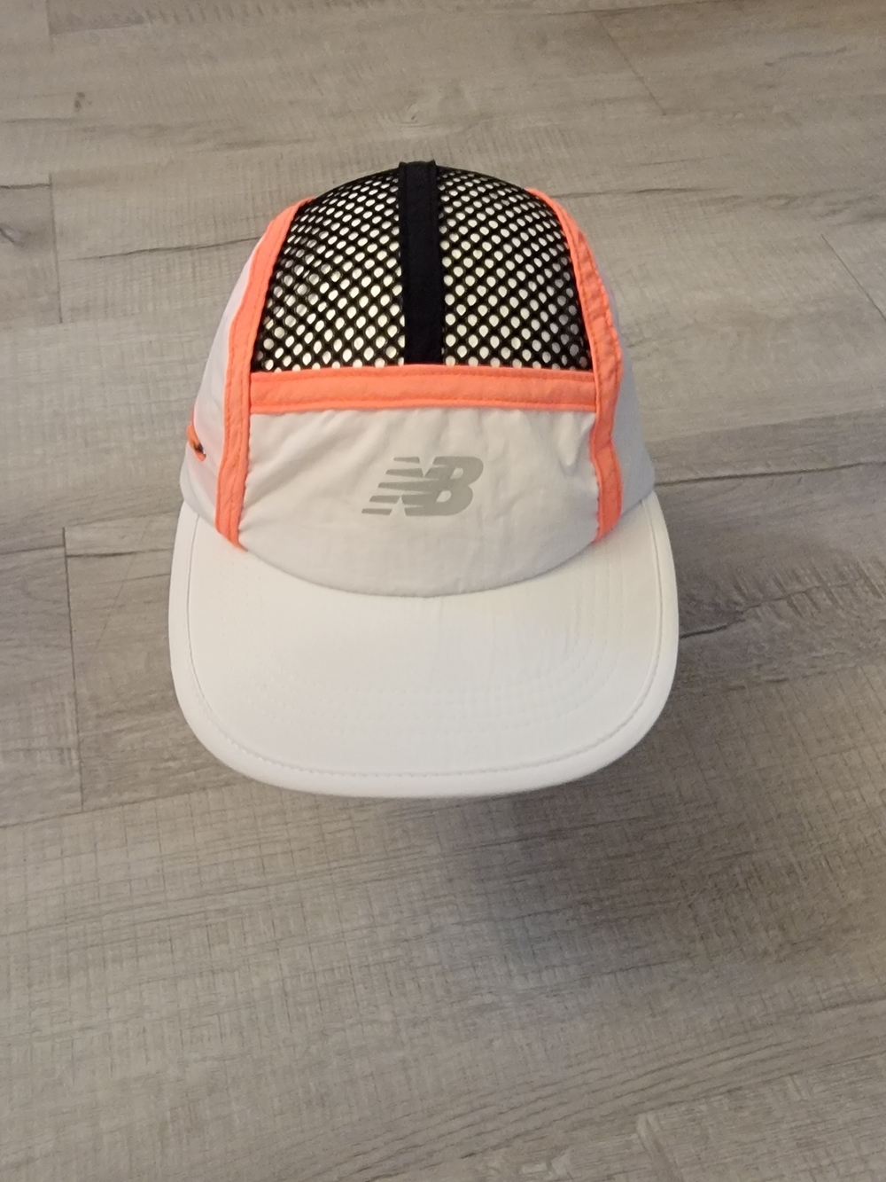 New Balance Men’s White & Coral Performance Swim Cap/Lid